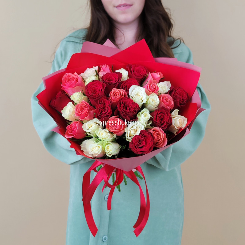 Розы Кения 35 шт